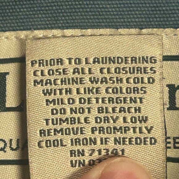 L.L. Bean Mens Blue Full-Zip Jacket With Pockets & Snap Cuffs Size XLT Tall - Picture 7 of 10